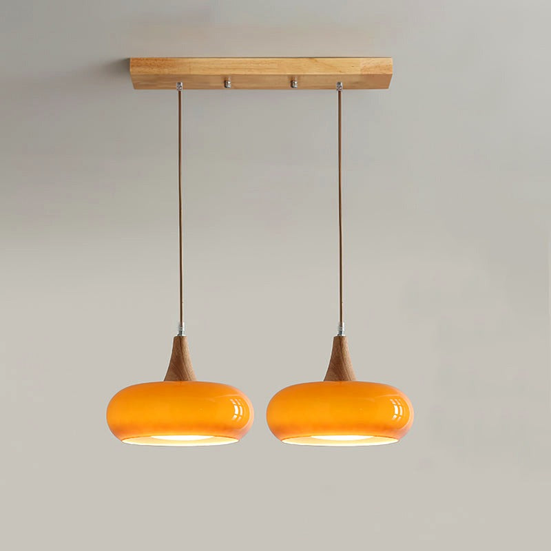 Suspension Bois 1/2/3 Lampes