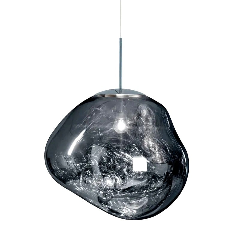 Suspension Moderne en Verre Coloré Irregulier