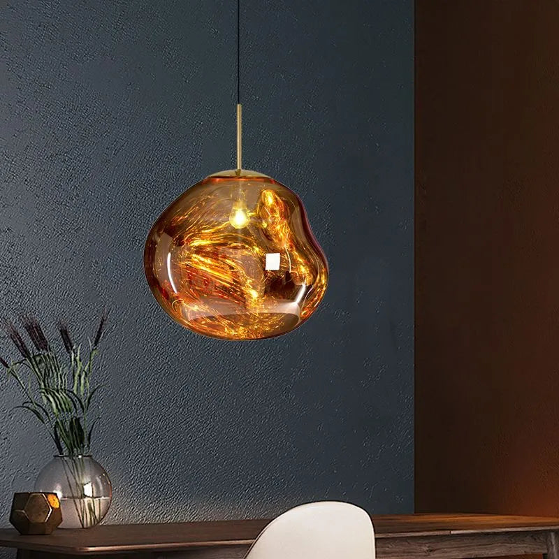 Suspension Verre Coloré Design Moderne