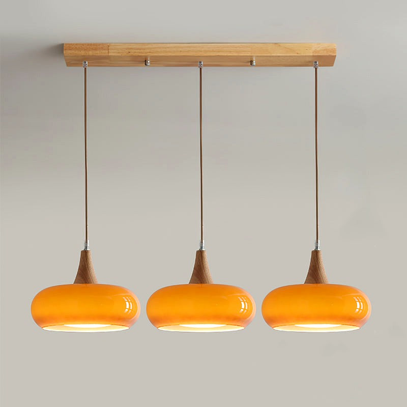 Suspension Bois 1/2/3 Lampes