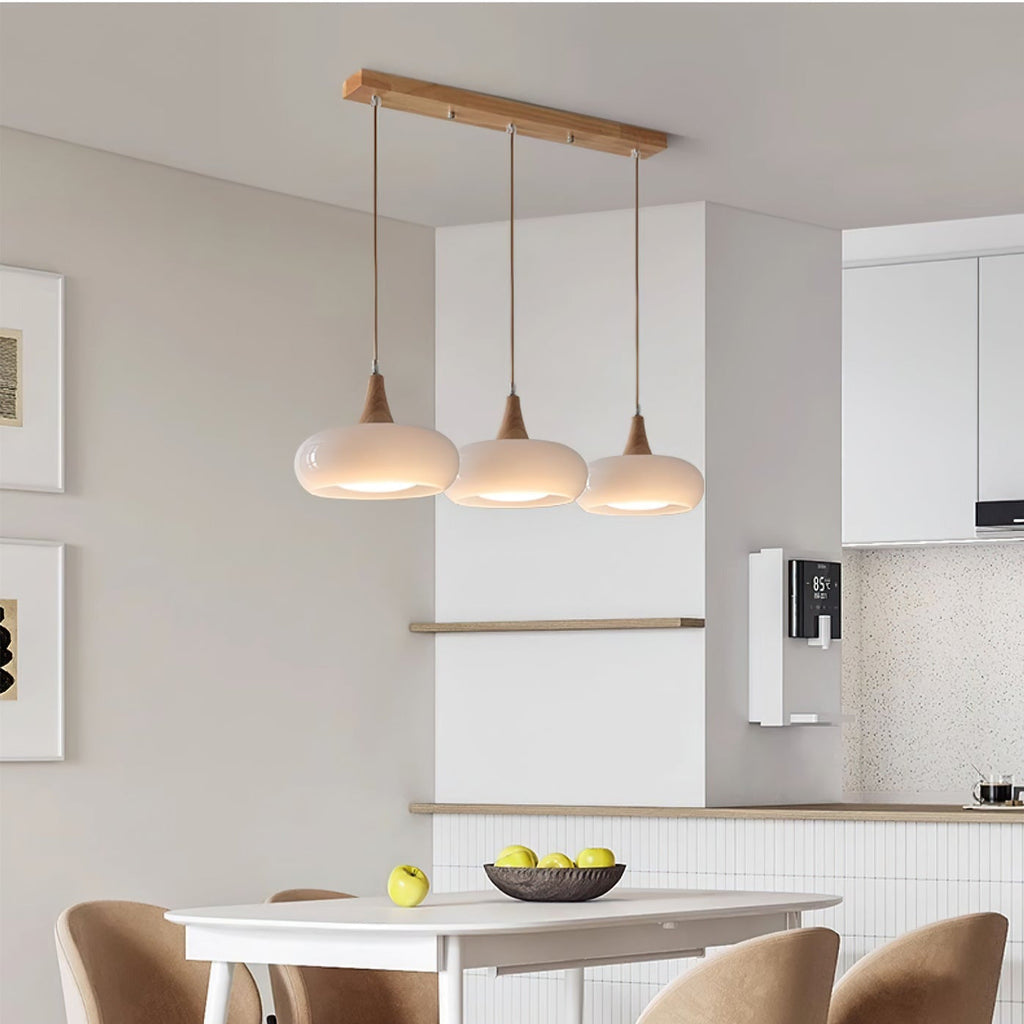 Suspension Bois 1/2/3 Lampes