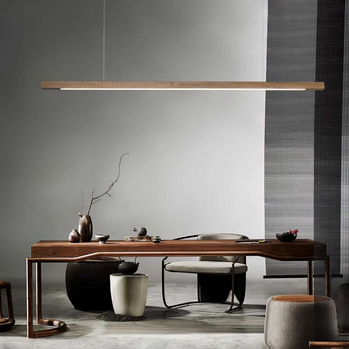Suspension Linéaire Design en Bois