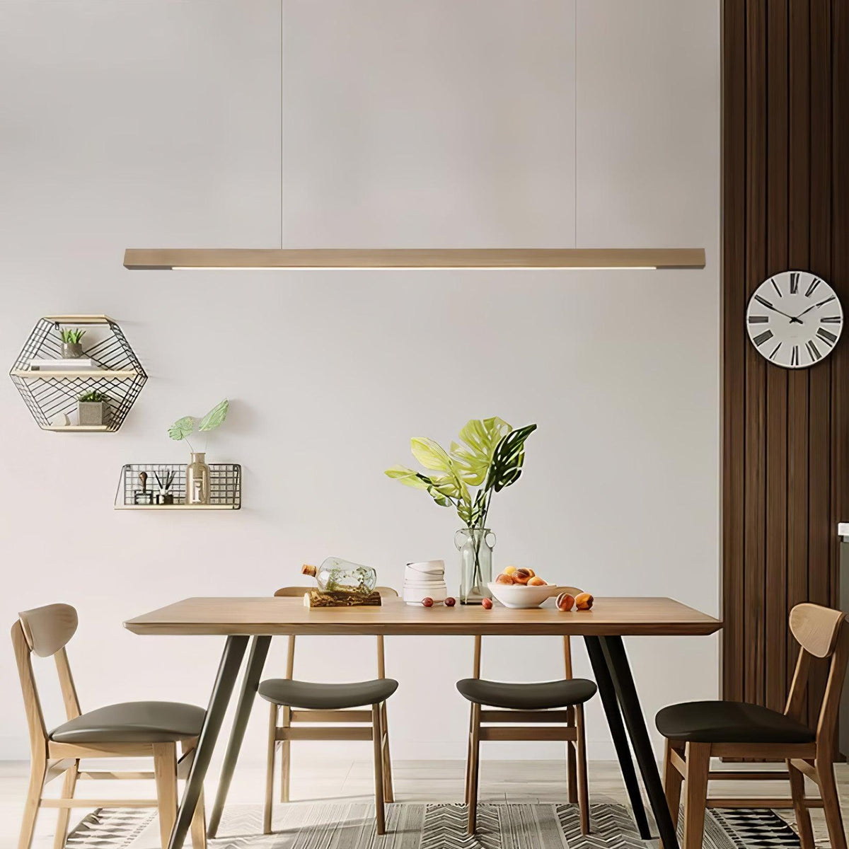 Suspension Linéaire Design en Bois