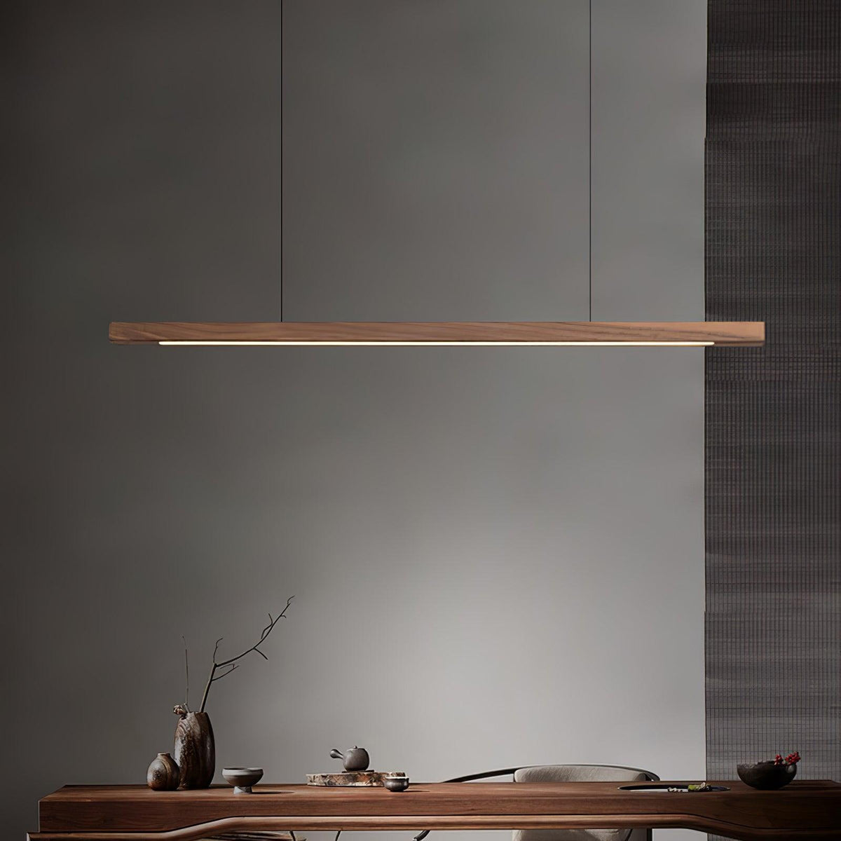 Suspension Linéaire Design en Bois
