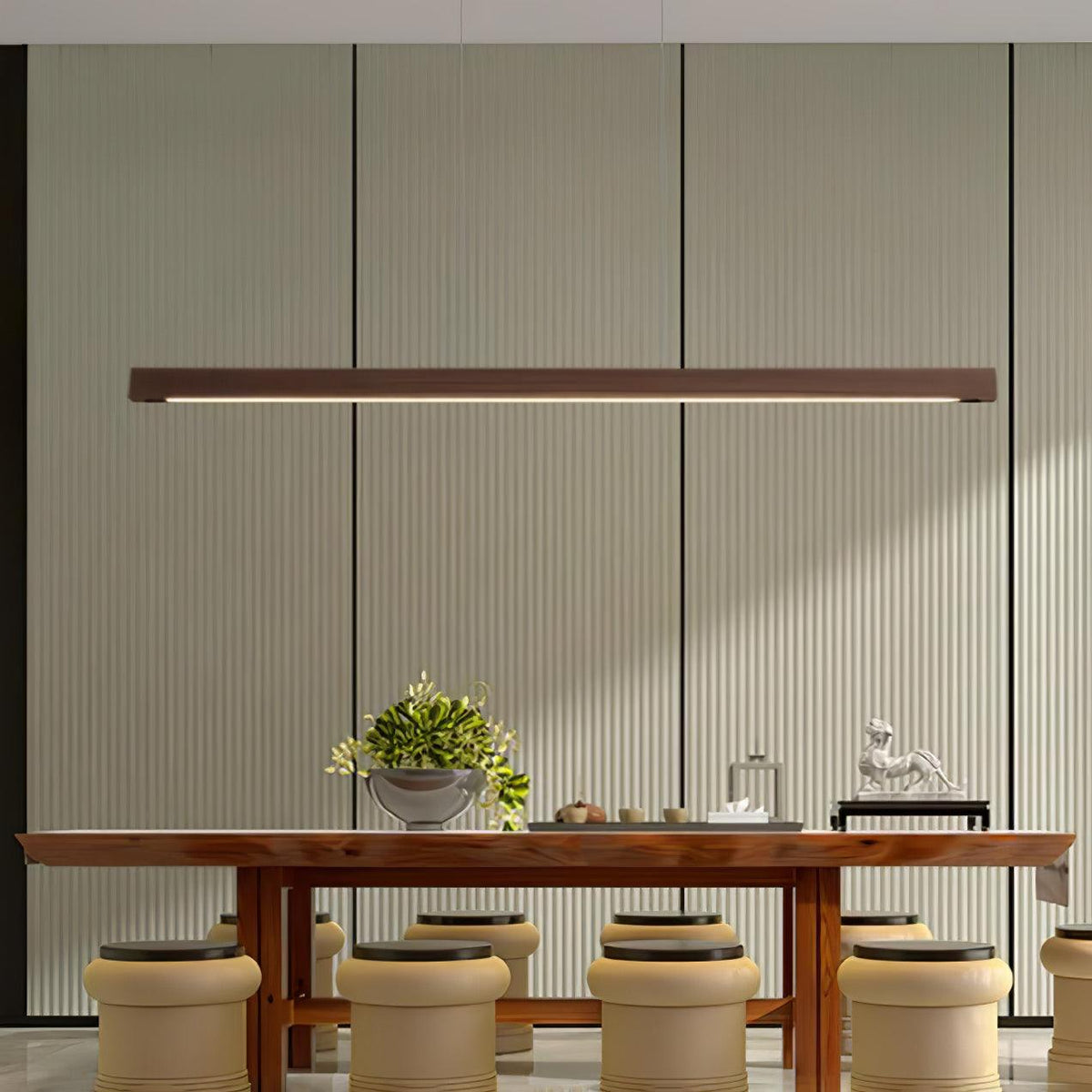 Suspension Linéaire Design en Bois
