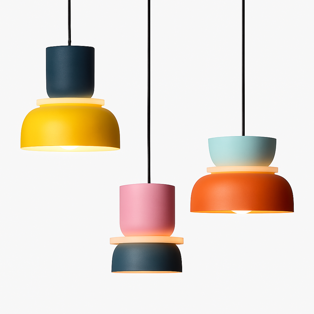 Suspension Colorée de Formes Ludiques