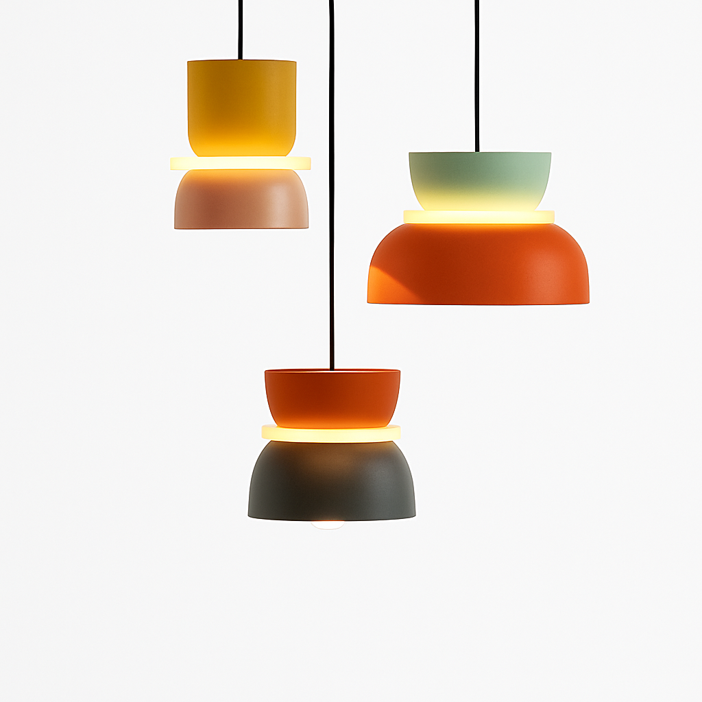 Suspension Colorée de Formes Ludiques