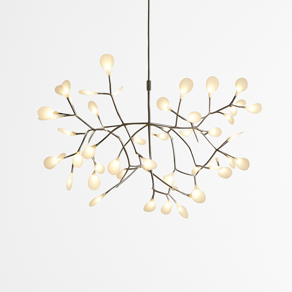 Suspension Design Moderne LED Arbre Couleur Cuivré ou Noir