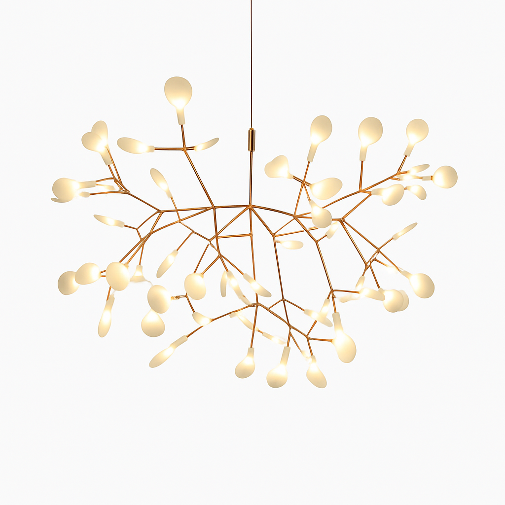 Suspension Design Moderne LED Arbre Couleur Cuivré ou Noir