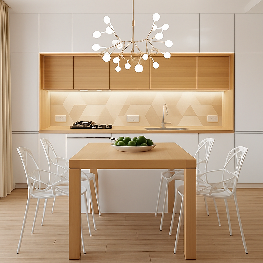 Suspension Design Moderne LED Arbre Couleur Cuivré ou Noir