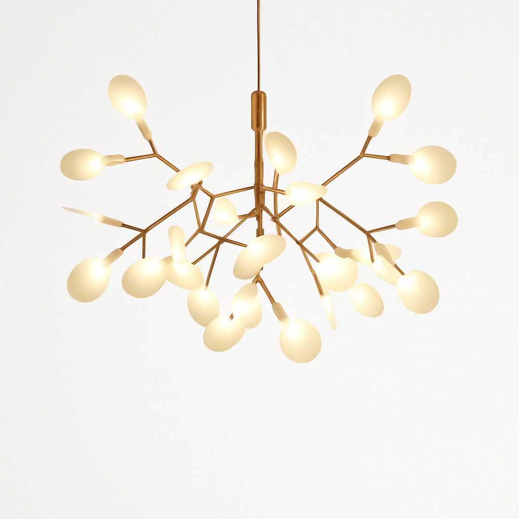 Suspension Design Moderne LED Arbre Couleur Cuivré ou Noir
