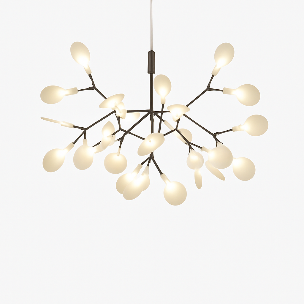 Suspension Design Moderne LED Arbre Couleur Cuivré ou Noir