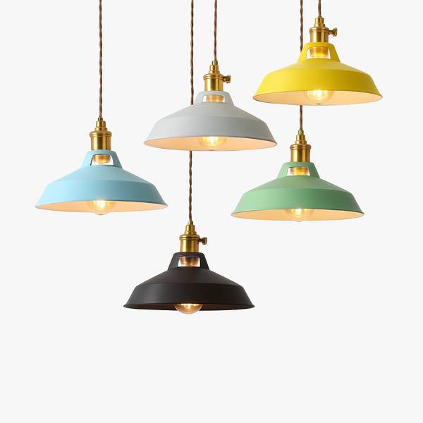 Suspension LED en Métal Coloré
